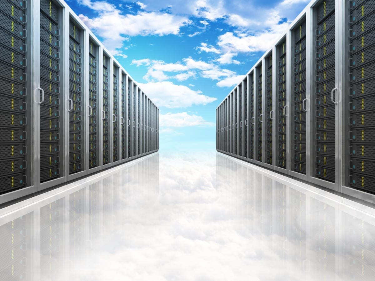 clouds and servers illustration