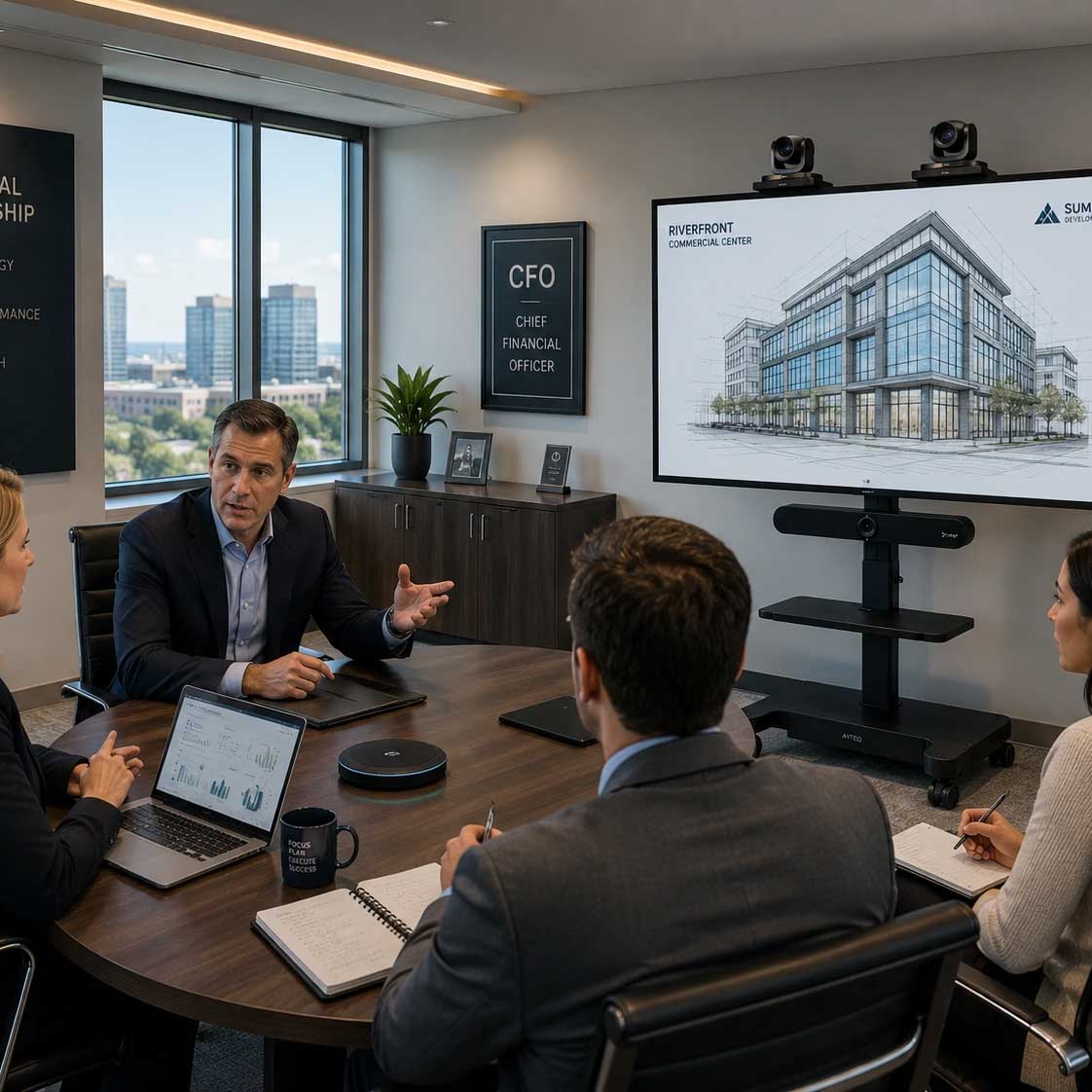 rolling interactive displays av installation