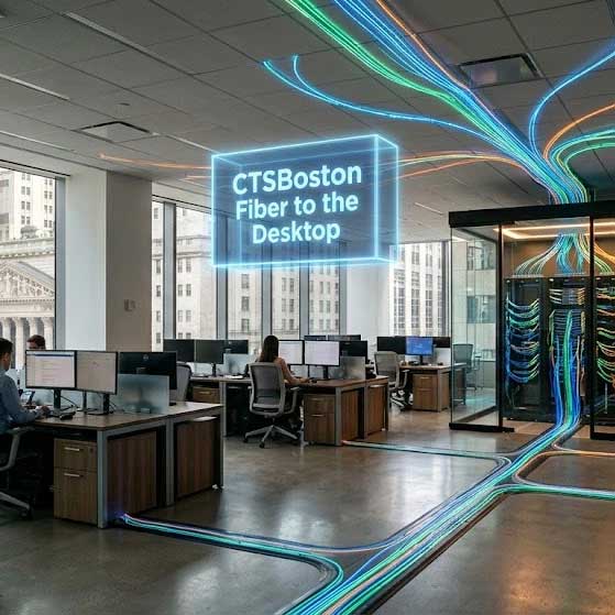 fiber optic to the desk