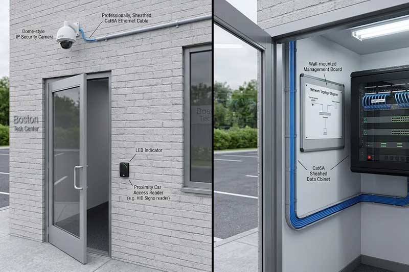 access control data cabling install