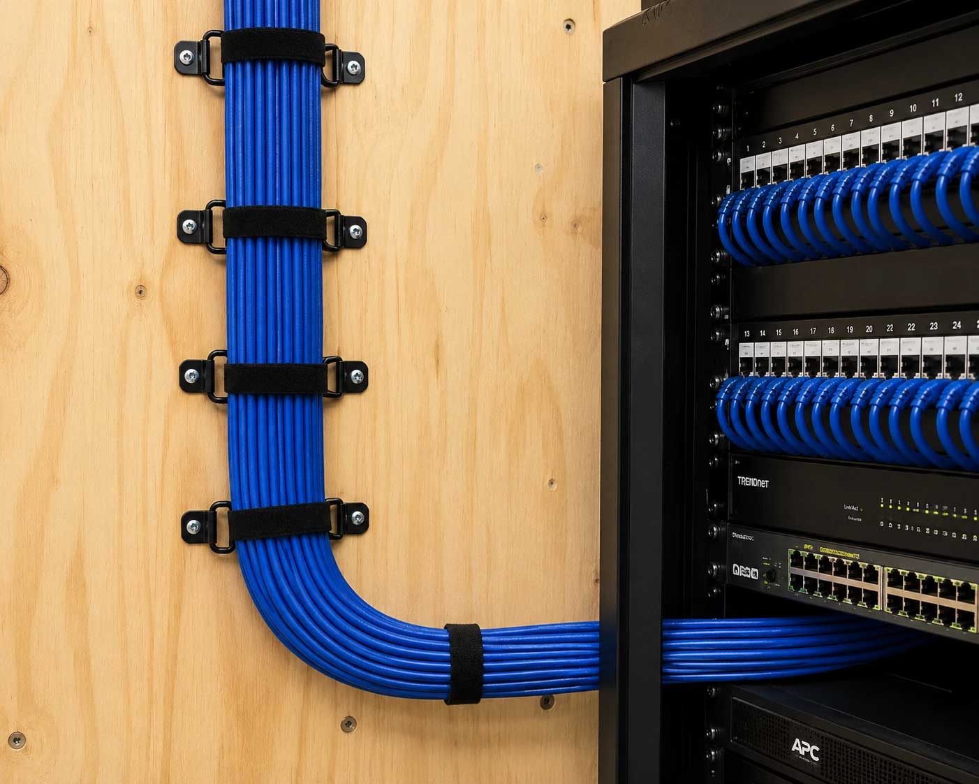 network rack tidying