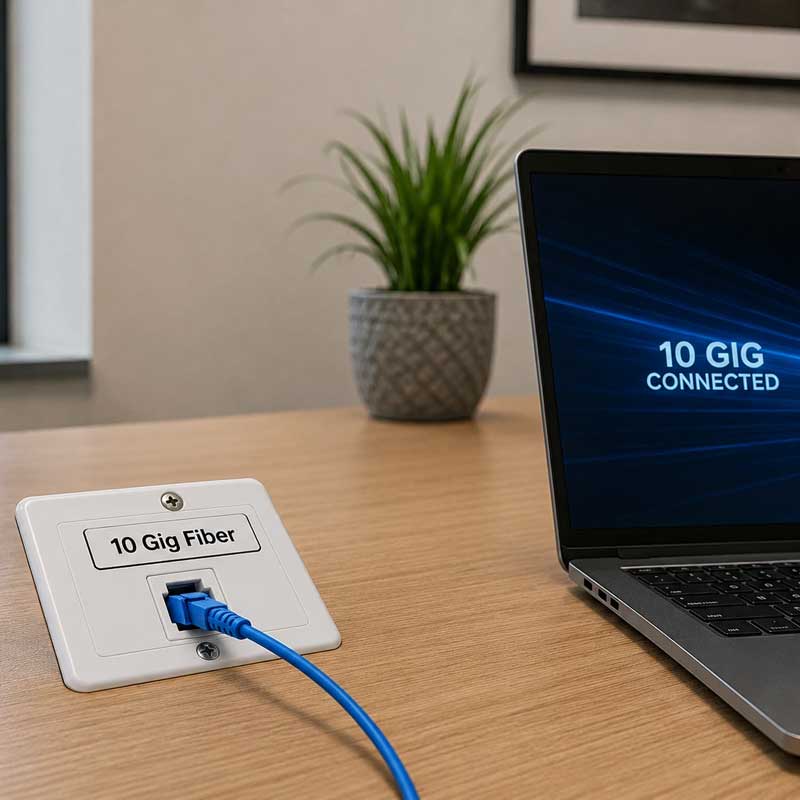 single mode fiber install