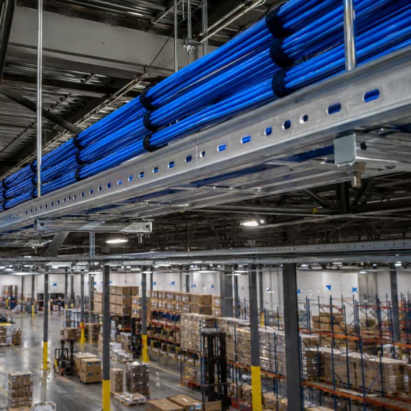 warehouse data wiring contractors